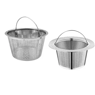 Crépine évier acier inoxydable inox304 poignée perforée maille fine…