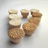 Boutons de commode en rotin Boho – vue 2