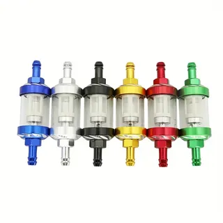 Filtre carburant tubulaire universel transparent cylindrique voyant…