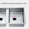 Bonde sol douche carrée 11x11cm ouverture 83mm 90mm… – vue 2