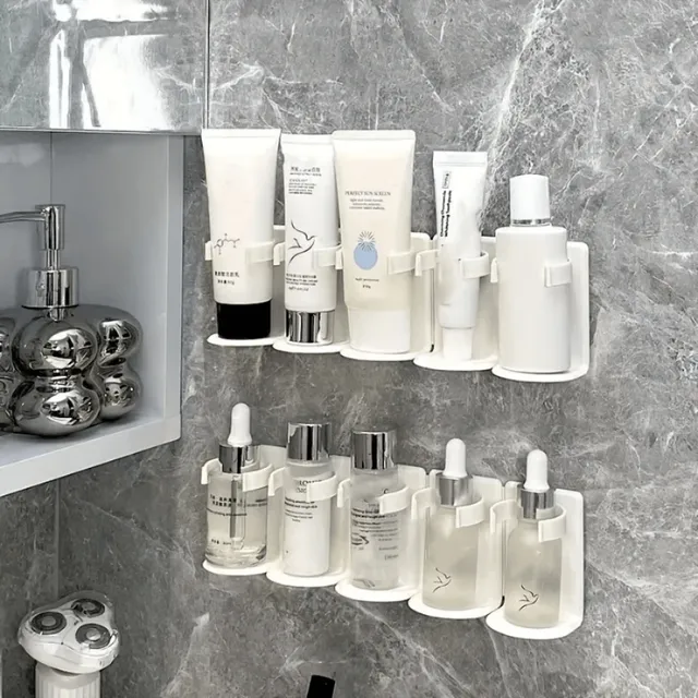 Support de rangement mural pour cosmétiques à 5 grilles – vue 2