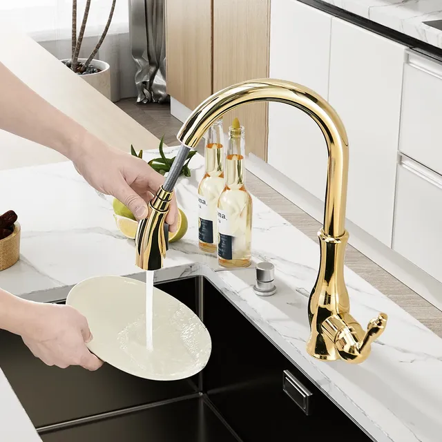 Robinets de cuisine argent poignée unique robinet de… – vue 5