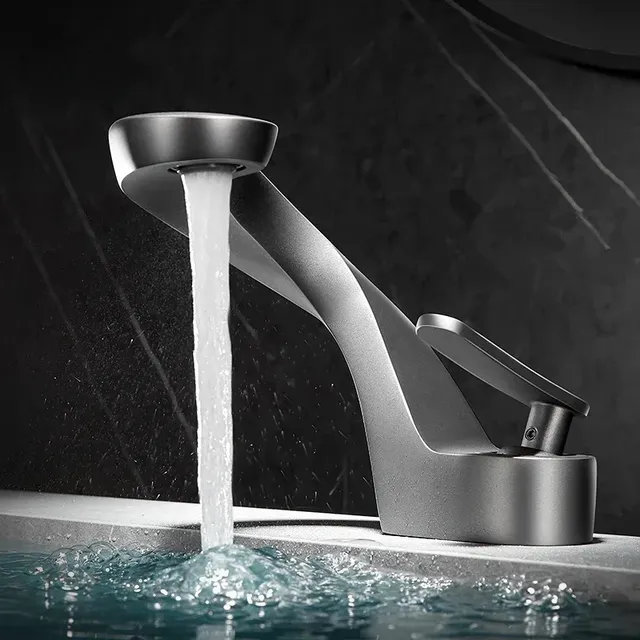 Robinet de Cascade Froide et Chaude en Laiton Chromé – vue 2