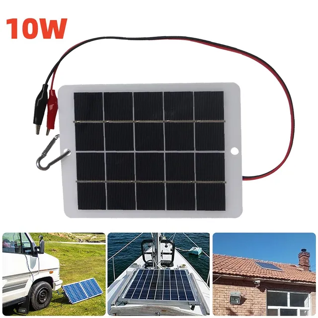 1pc 10W 5V panneaux solaires panneau solaire… – vue 5
