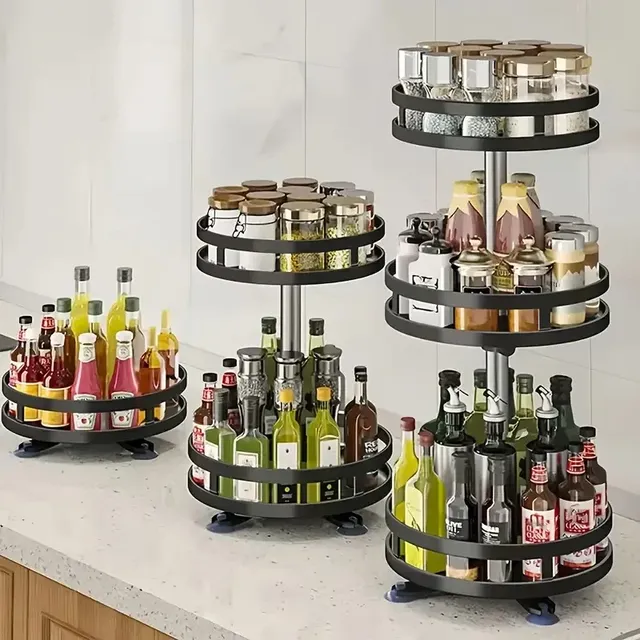 360 ° Support de rangement rotatif pour épices de cuisine – vue 2