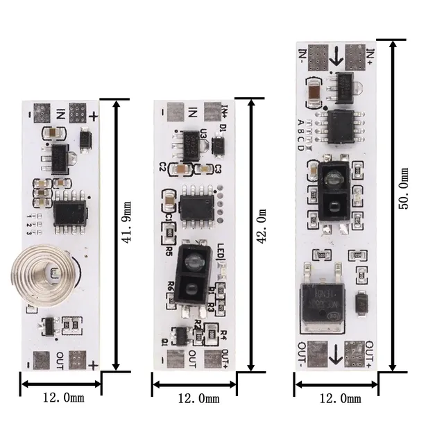 Module capacitif de commutateur tactile – vue 2