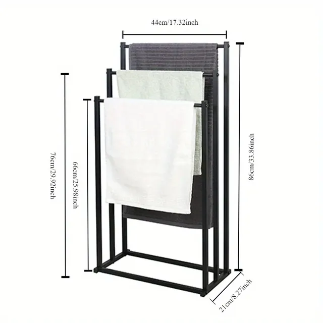 Porte-serviettes Vertical en métal Non perforé – vue 6