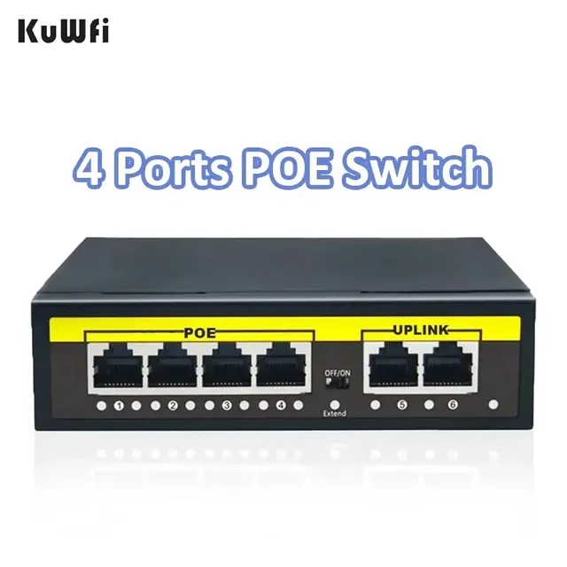 KuWFi-Commutateur Ethernet intelligent avec 4 ports