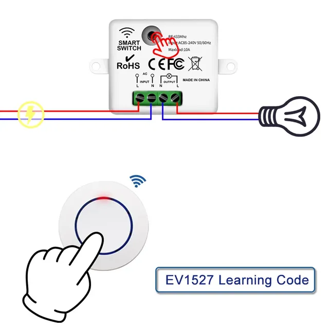 Commutateur intelligent 433MHz – vue 2