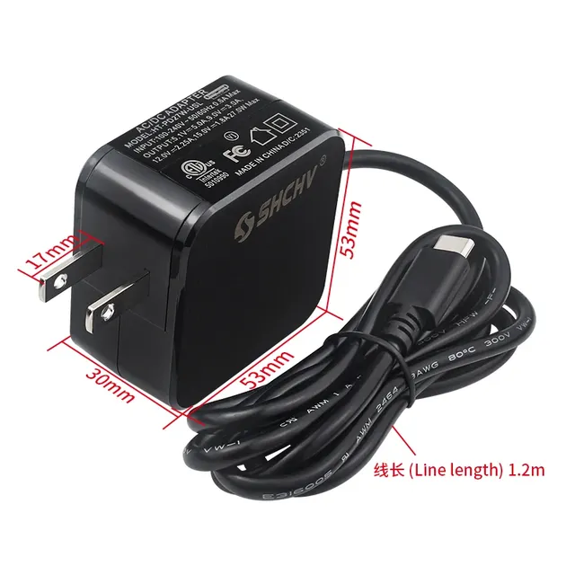 Raspberry Pi 5 alimentation PD 27W 5.1V 5A USB type-c… – vue 2