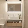 Meuble vasque céramique intégré plan marbre synthétique… – vue 5