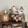 Panier oeufs poule céramique couvercle…