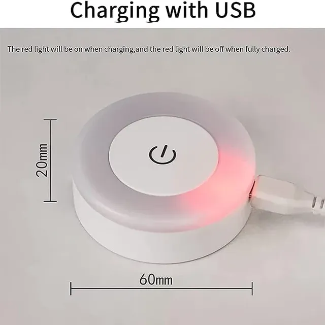 Veilleuse LED rechargeable par USB portable pour… – vue 4