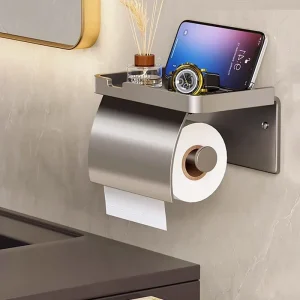 Boîte de papier toilette porte-rouleau de papier toilette mural boîte de rangement de papier toilette supports de support de rangement accessoires de salle de bain