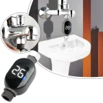 Thermomètre à eau de douche avec affichage LED 0 ℃ ~99 ℃   Mesure précise de la température |   Compteur intelligent étanche pour une salle de bain à domicile