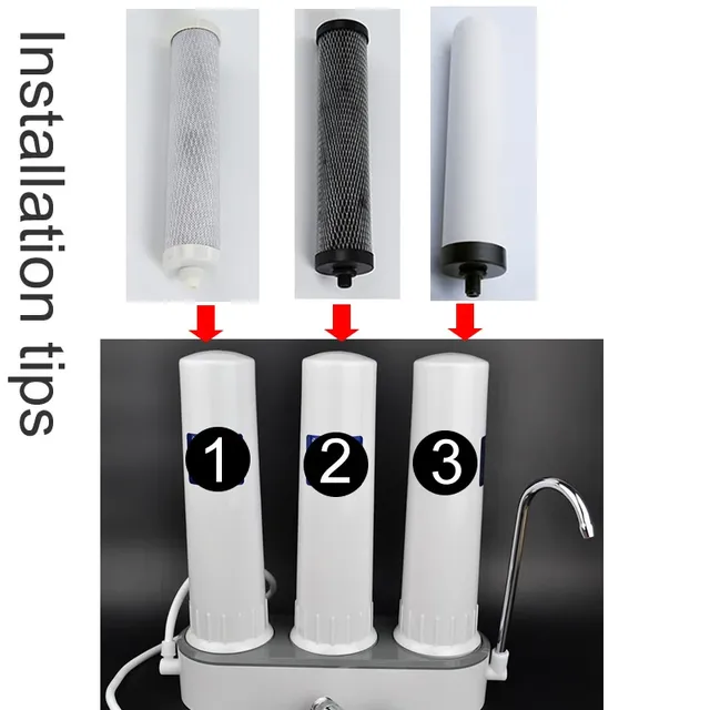 Ensembles d'éléments de filtre de purificateur d'eau de… – vue 6