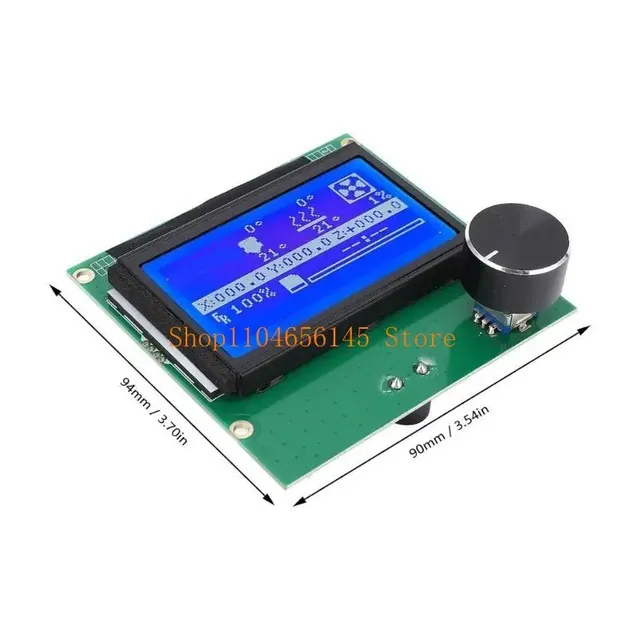 Module affichage LCD 12864 métallique rétroéclairé bleu… – vue 6