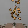 Lampe à suspension élégante miroir foncé…