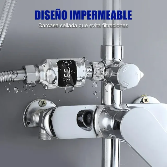 Pyromètre de douche numérique LED – vue 5