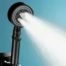 Pommeau de douche noir réglable 3 pièces – vue 2