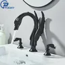 Robinet lavabo cygne bassin laiton doré finition… – vue 3
