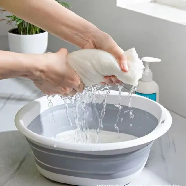 Bassin en plastique portable : bol de lavage flexible en… – vue 5