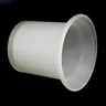 Tasse brosse toilette céramique verre blanc opaque… – vue 2
