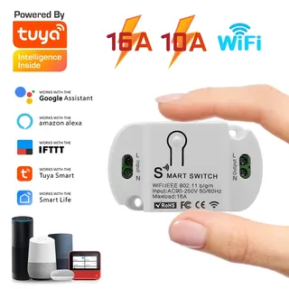 Commutateur intelligent WiFi Tuya avec minuterie et télécommande