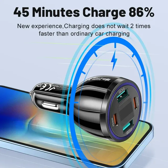 Chargeur USB de voiture de type C à charge rapide PD – vue 2
