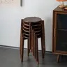 Tabouret nord-américain en noyer – vue 3