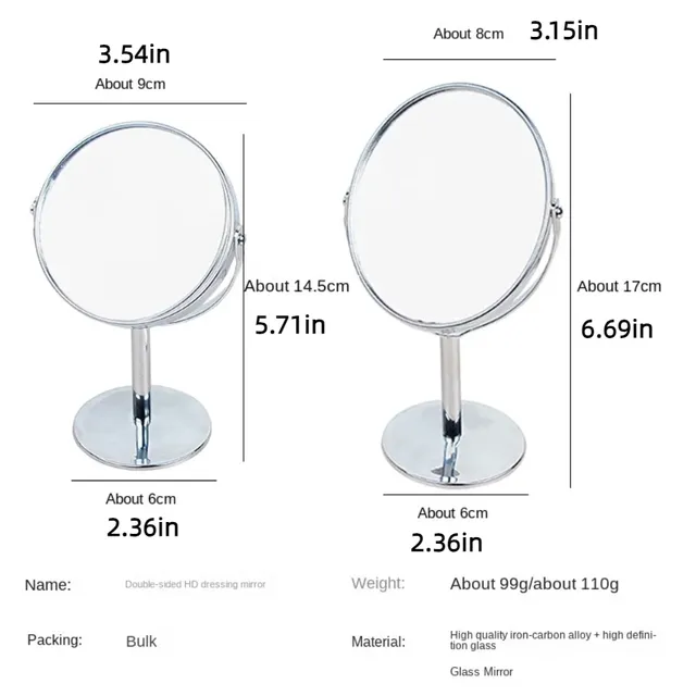 360 ° Miroir de vanité rotatif Double face – vue 6