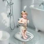 Bébé debout bain réglable enfants poignée de douche Support salle de bain nourrissons debout baignoire pliant enfants Support sécurisé Support bain