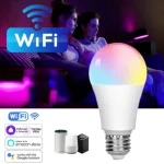COZYLIFE-Ampoule LED Intelligente Wifi, 15W, RGB, Lumière à Intensité Variable, avec Alexa, Google Home, Commande Vocale, Lampe Magique