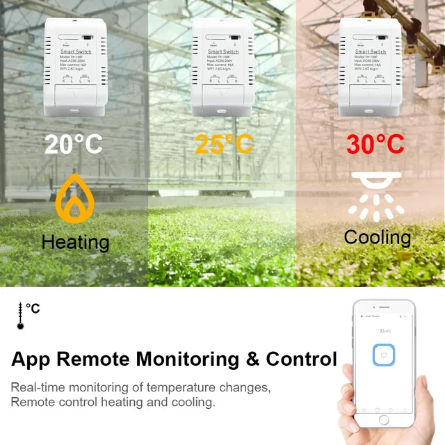 Interrupteur de température Intelligent WiFi 85-250V – vue 6