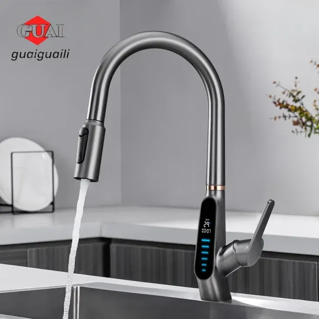 Robinet de cuisine tout en cuivre – vue 2