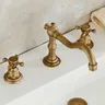 Robinet lavabo baignoire monté pont laiton brossé… – vue 4