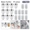 Purificateur de sortie d&rsquo;eau, filtre de robinet universel pour cuisine, salle de bains, douche, filtre domestique en coton PP haute densité, 20 à 1 pièces