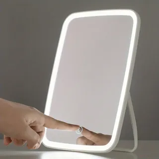 Miroir de maquillage LED avec support
