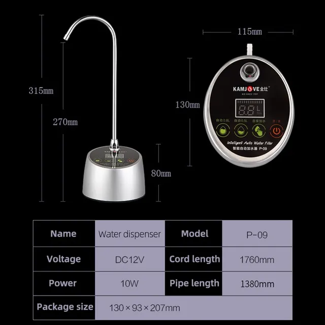 Distributeur d'eau automatique de bureau – vue 6