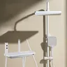 Système de douche à lumière ambiante avec bouton de piano – vue 2