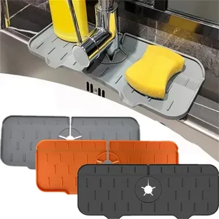 Tapis silicone antigouttes absorbant enveloppant robinet évier…