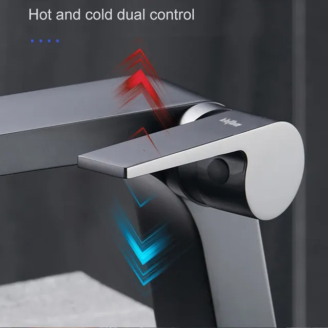 Robinet de lavabo gris pistolet – vue 5
