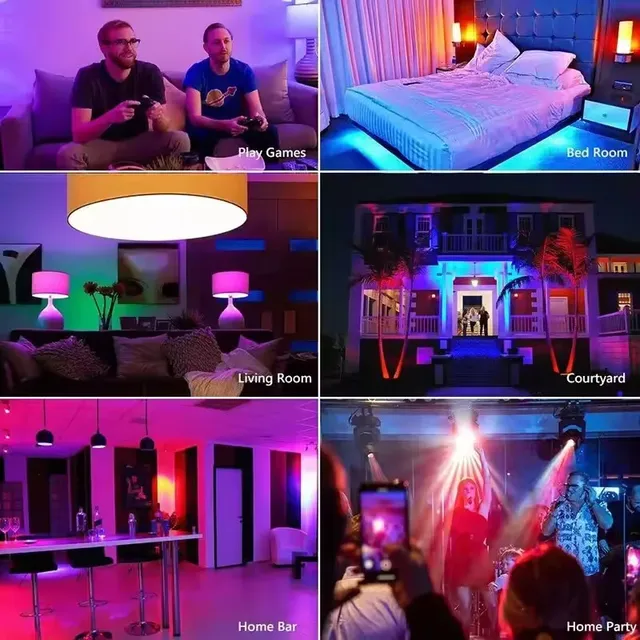 Ampoule intelligente E27 9W WiFi bulle lumière LED… – vue 4