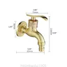 Robinet mural extérieur bronze antique laiton doré gravé… – vue 7