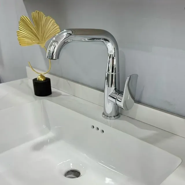 360 ° Robinet de lavabo pivotant à poignée unique – vue 2
