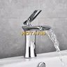 Robinet de salle de bains chromé cascade lavabo – vue 8