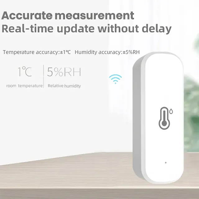 Capteur intelligent de température et d'humidité WiFi – vue 2