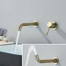 Robinet de lavabo en or brossé/noir – vue 3