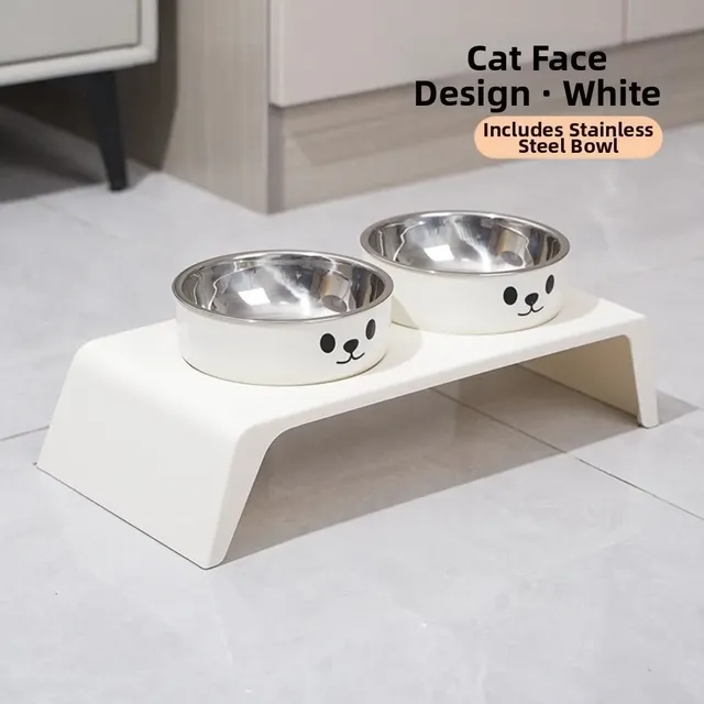 Bols doubles bol d'eau de nourriture pour chat bol… – vue 3