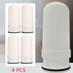 Cartouche de filtre à eau de robinet en céramique de remplacement, 4 pièces, pour la cuisine domestique, facile à utiliser, filtre de robinet Durable